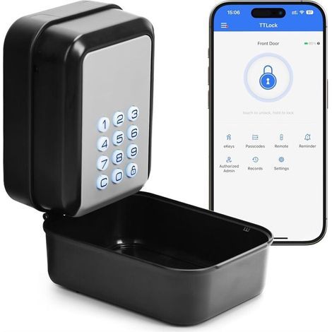 Boîtier de Verrouillage Électronique à Clé Intelligente avec Contrôle par Application et Code PIN, pour Agence Immobilière Airbnb (1/5)