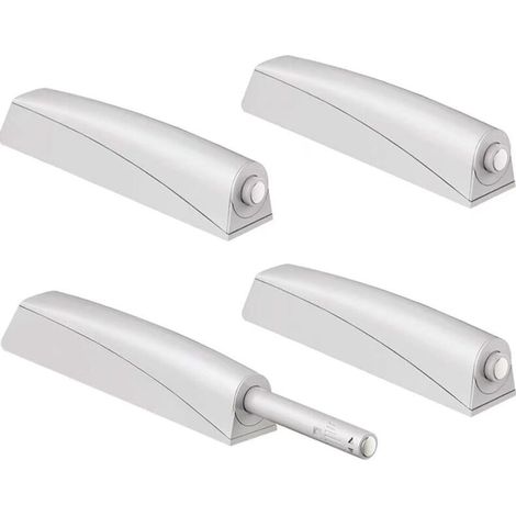 Push to Open Aimant Porte Placard Jiayi 4 Pièces Loquet Magnetique Push Open Poussoir Placard Fermeture Magnétiques pour Armoire Systeme Push to Open Amortisseur Tiroir (1/5)