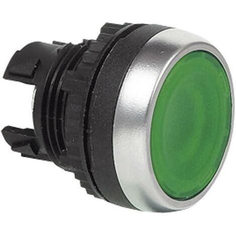 BACO 224002 L21AH20 Bouton-poussoir collerette plastique, chromé vert 1 pc(s) (1/3)