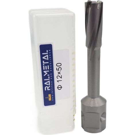 Fraise à trépaner, foret tubulaire TCT UNI 12 x 50 mm Weldon 3/4 pouce (1/5)