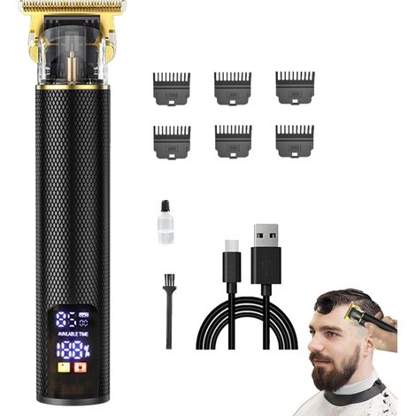 Tondeuse à cheveux – 15,7 x 4,1 2,9 cm pour coupe de Kit professionnel avec écran LED le toilettage domicile 1 ensemble rechargeable - (1/5)