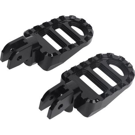 1 paire de repose-pieds de moto 12 dents CNC 6063 en alliage d'aluminium réglable en hauteur, repose-pieds avant de remplacement pour Diavel S V4 noir