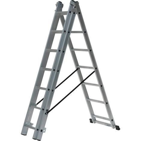 Awtools Multifunktionsmodell Aluminiumleiter 3x11 Stufen