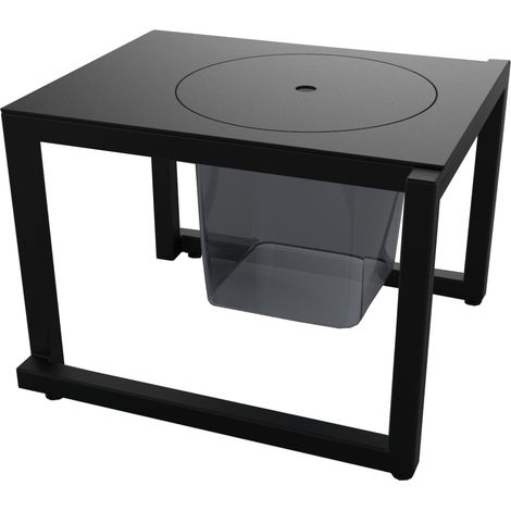 Mesa auxiliar interior, exterior 50x45 negro BARCINO Resol (1/2)