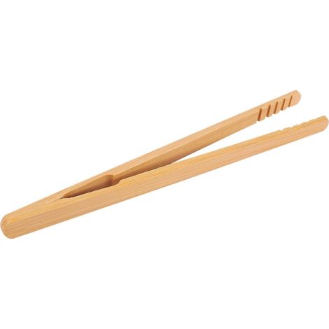 Lot de 10 pinces à griller en bambou, 18 cm de diamètre, fabriquées en bambou naturel.-AquaForge (1/5)