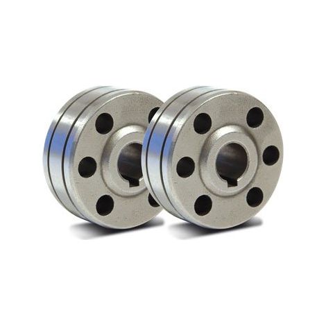 Lot de 2 galets en acier pour fil de soudure Ø 0,8 mm et 1,0 mm, modèle type B GYS
