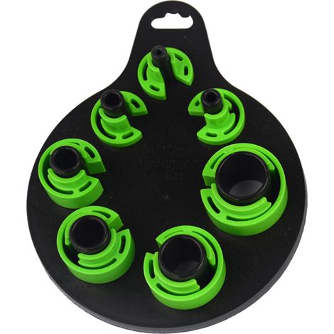 Herramienta para la reparación de sistemas de aire acondicionado automotriz: extractor de mangueras de aire frío para aire acondicionado (7 piezas). (1/5)