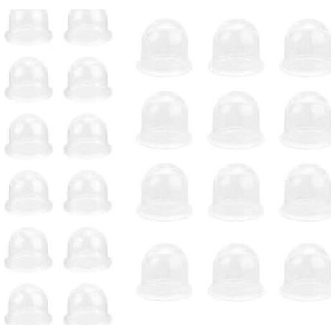 24 Pièces Poire Amorcage, 2 Tailles Carburateur Bulbs, Transparent Ampoule D'AmorçAge, pour Tronçonneuse, Souffleurs De Tronçonneuses, Coupe-Bordures, Débroussailleuse - (1/5)