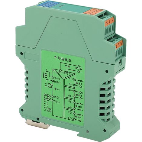 Conditionneur de signal CC 1 entrée 4 sorties 4-20 mA, faible consommation, transmetteur de signal de courant pour commande PLC (1/5)