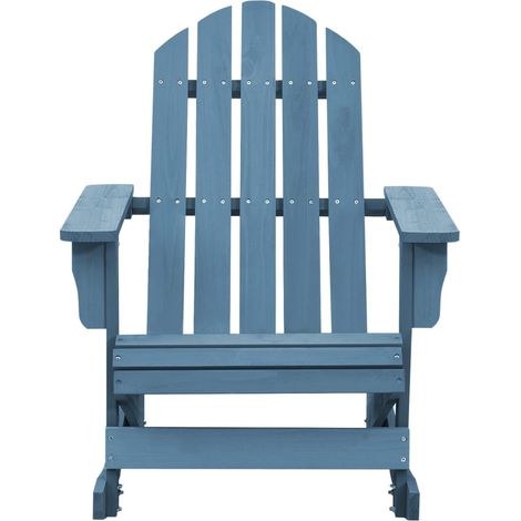 Maison Exclusive - Adirondack-Schaukelstuhl Massivholz Tanne Blau
