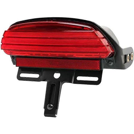 Garde-boue arrière de moto à trois barres avec feu arrière LED, compatible avec les modèles Harley Dyna, Fat Bob, Softail, FXSTB et FXSTC. (1/4)