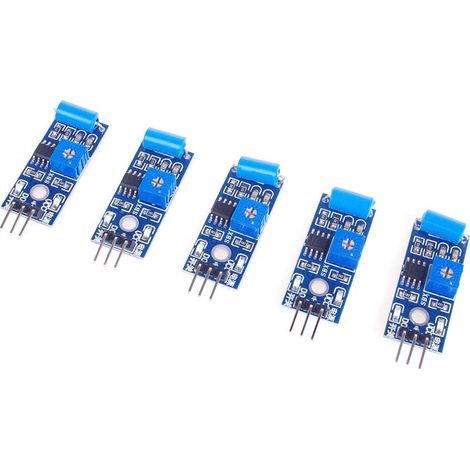 5Pcs SW-420 Normally Closed Type Vibration Sensor Module Vibration Switch Module Motion Sensor Module for Alarm System (1/4)
