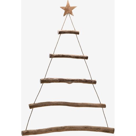 Albero di Natale da parete in legno di teak Esmeray SKLUM            