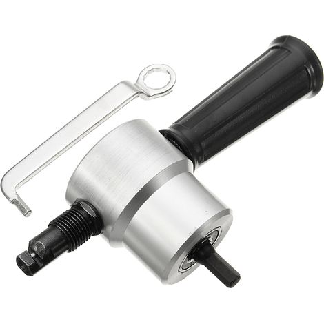 Accesorio para cortar chapa Silver, tijeras para taladro, herramienta eficiente para cortar metal y chapa de manera fácil y precisa.