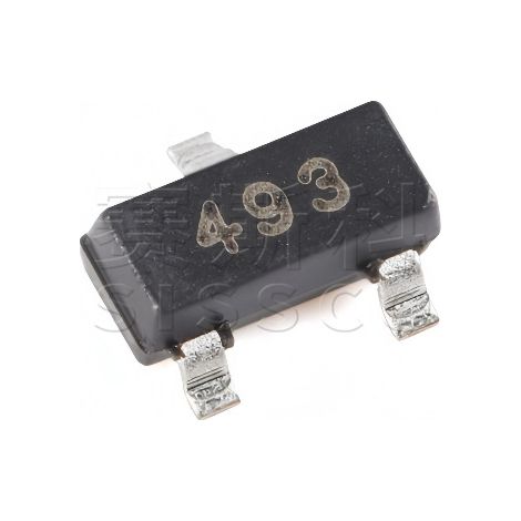 CJ Changdian FMMT493, NPN 493 SOT-23 screen-printed transistor, 100V/1A surface mount transistor, electronic component chip, electronic components, 5 units, packaged and shipped.