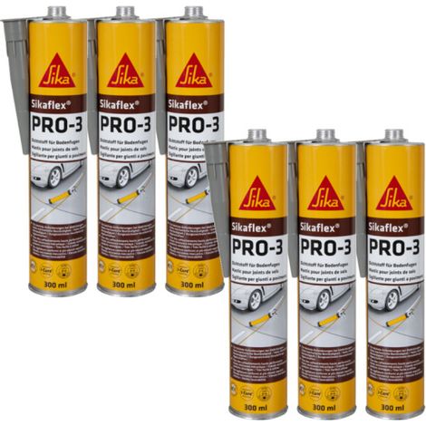 Set di 6 sigillanti autolivellanti SIKA Sikaflex PRO 3 - Grigio cemento - 300ml (1/4)