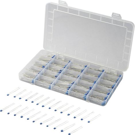 Assortiment de condensateurs céramiques (500 pc(s) sortie radiale TRU COMPONENTS 442923 50 V 20 % (1/2)