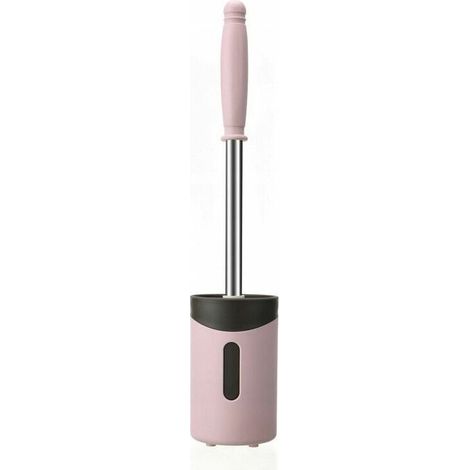 Toilettenbürste, antibakterielle Silikon-Toilettenbürste, Toilettenbürsten-Set mit langem Griff