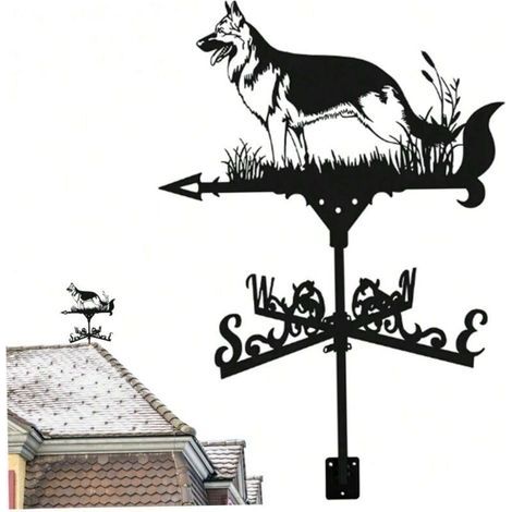 Girouette Berger Allemand Décoration Intérieure et Extérieure Gazebo De Jardin De Ferme (1/4)