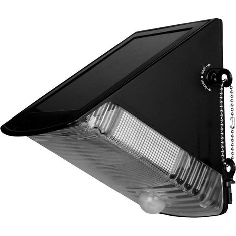 Applique solaire LED noire 40lm blanc chaud NATAL LUXFORM