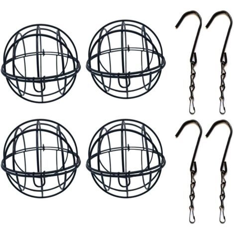Mangeoire décorative en 4 parties avec système de distribution de nourriture pour une utilisation en extérieur, garde la cage propre et rangée, sans danger pour les aras et les cacatoès