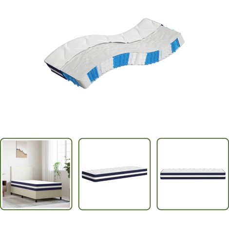 Matelas de sommeil - Matelas à ressorts ensachés dureté moyenne 90x200 cm (1/5)