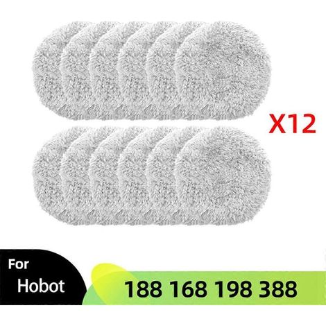 Lot de 12 chiffons de nettoyage pour robot laveur de vitres. Accessoires pour balais de nettoyage. (1/5)