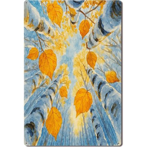 Plaque Métallique Décorative Vintage pour Jardin de Lavande Cuisine Salon et Bar, Une Touche de Fragrance et de Couleur dans Votre Espace de Vie 30x20 cm. (1/5)