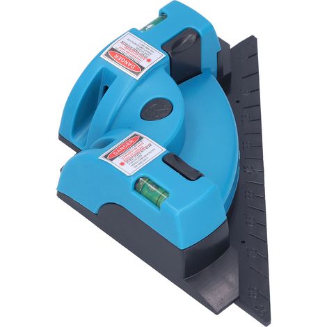 90-degree right-angle laser ground infrared level laser line projection measuring tool (shipped without battery) Blue (1/5)