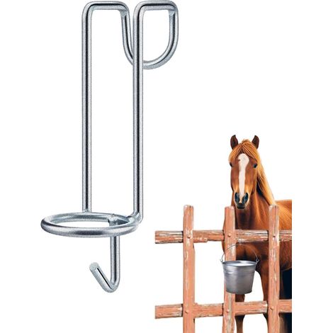 Crochet De Seau D'Eau Pour Box De Cheval Et Écurie Supports-Baquet Métal Pour Supports De Seau D'Eau Résistants À L'Usure Et Les Accessoires (1/5)
