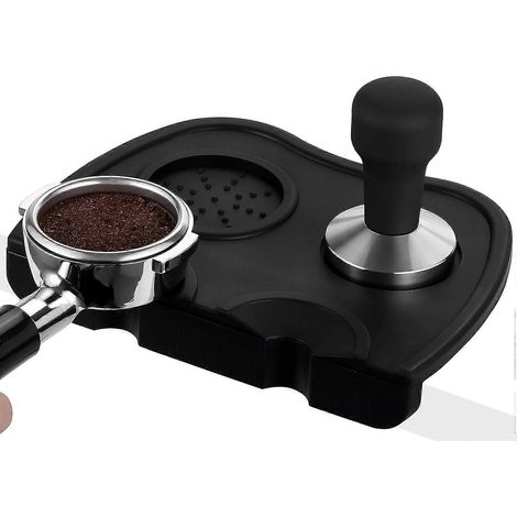 Tapis de tassage en silicone pour expresso, 20 x 15 cm, tapis de tassage à café en silicone, tapis de tassage à expresso en silicone (1/4)