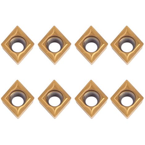 CCMT09t304 Plaquette Carbure CCMT32.5 Lot de 10 Fraises en Métal dur CNC pour Outil de Tour (1/4)