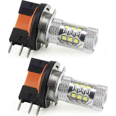 2 ampoules LED H15 80W, phares de voiture blancs, ampoules LED, ampoules de feux de jour, feux de remplacement (1/5)