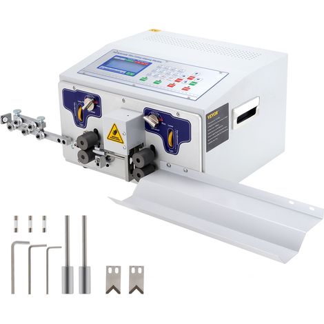 VEVOR OldFe SWT508-JE Macchina Spelacavi Automatica , Macchina Spelafili Automatica per Spogliatrici a Cavo CA 220 V/50 Hz, Macchina Spelafili Portatile con Display LCD, Usata nellIndustria Elettroni (1/5)