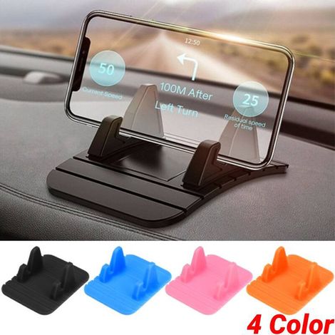 1 pièces nouveau support de téléphone de voiture se dresse Auto anti-dérapant tableau de bord tapis support pour téléphone GPS support de support(Couleur aléatoire) (1/5)