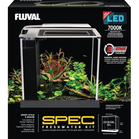 FLUVAL Spec 3 Nano - Acquario, con capacità di 10 l, colore: Nero (1/5)