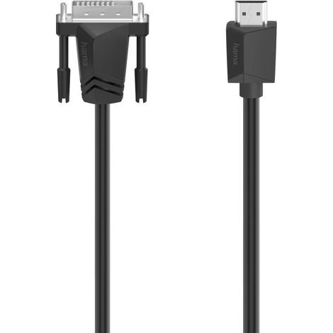 Hama 00200715 cable DVI 1,5 m HDMI tipo A (Estándar) DVI-I Negro