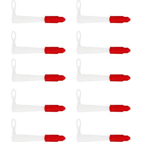 Buses de Calfeutrage en Silicone 10 Pcs pour Mastic Blanc et Rouge Embouts Tube Silicone, Accessoires pour Joints Propres, Réduisent le Gaspillage (1/5)