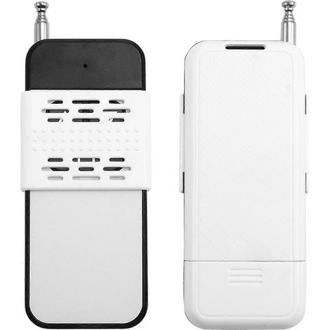 Lot de 2 télécommandes sans fil universelles 433 MHz à 3 boutons, portée de 1000 m, pour éclairage, porte de garage ou commande de moteur. (1/5)