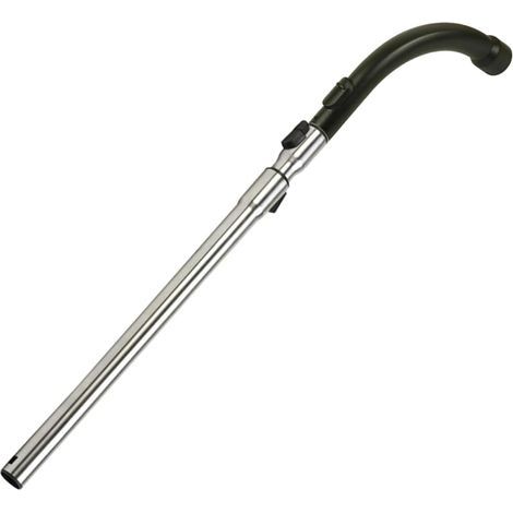 Tube télescopique avec fonction de verrouillage et poignée pour accessoire d'aspirateur Miele, en acier inoxydable, noir, diamètre 35mm, longueur 60-100cm, comprend 1 tube + 1 poignée (1/5)