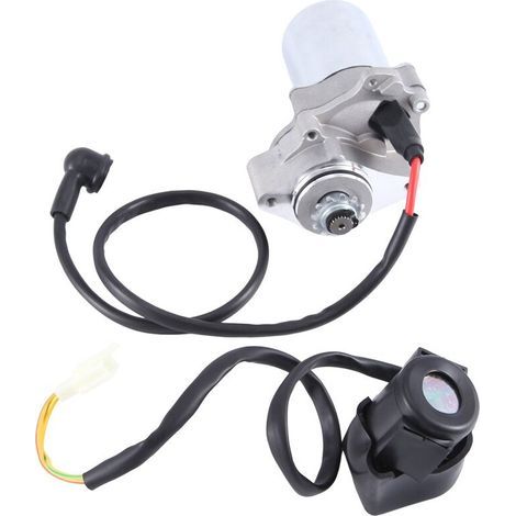 Démarreurs et relais électromagnétiques adaptés aux VTT, motos de cross, karts, mini-motos de fabrication chinoise et motos à quatre roues (4Wh) de 50cc, 70cc, 90cc, 100cc, 110cc et 125cc. (1/3)