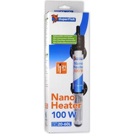 Chauffage Thermostat 100W Pour Nanos Aquariums D'Eau Douce Ou D'Eau De Mer (1/3)