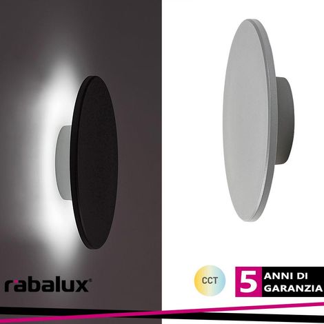 RUST,OUTD.WALL, LED15W, D22CM, GREY CCT (3000-4000-6500K) - Luce FREDDA (1/3)