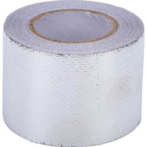 Ruban Réfléchissant Adhésif pour Bouclier Thermique, Ruban Réfléchissant Universel Haute Température pour Automobile avec Réparation par Trempage à Chaud, qualité Fiable (SILVER) (1/5)