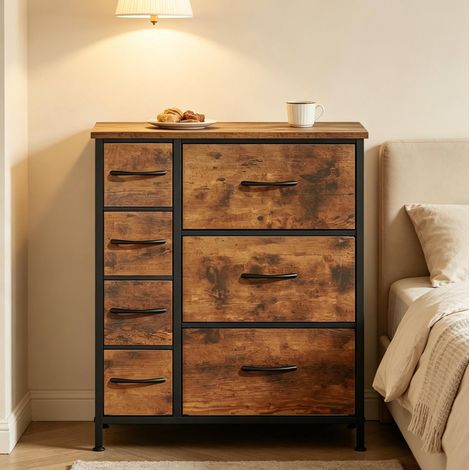Cassettiera 7 cassetti vintage 63,5x30x73 cm OKMYHOME (1/5)