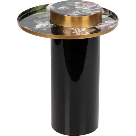 Schwarzer Beistelltisch aus Metall 41X41X54 cm (1/5)