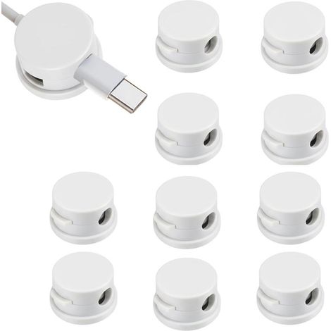 1 unités Clips Cable Adapté à l'Organisation Des Câbles De Données Organisateur De Cable Support (1/5)