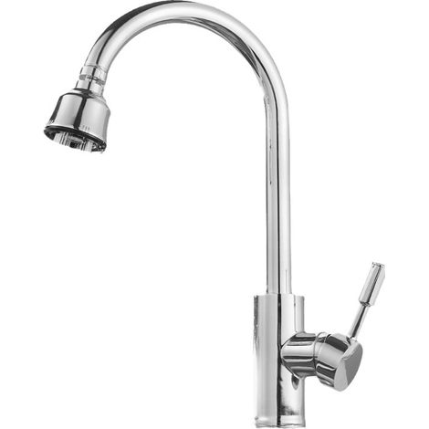 Wasserhahn-Luftsprudler mit 4 Sprühmodi, 360 Grad drehbarem Kopf, Wasser