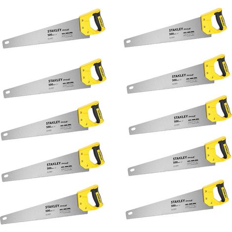 X10 Stanley Sharpcut Handsaw 20 Inch 500mm 7TPI STA120367 1-20-367 STHT20367-1 (1/5)