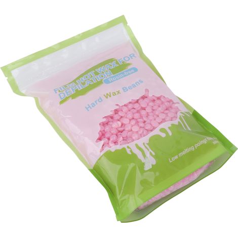 Perles de cire dure 500 g (17,6 oz) pour l'épilation du visage, des jambes, du torse et du dos (femme/homme, rose sakura) (1/5)